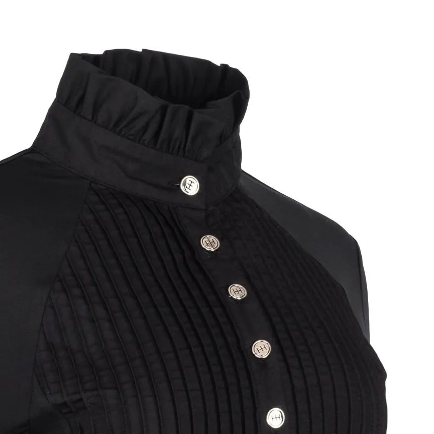Horzehoods Black Tudor Ruffle Show Shirt