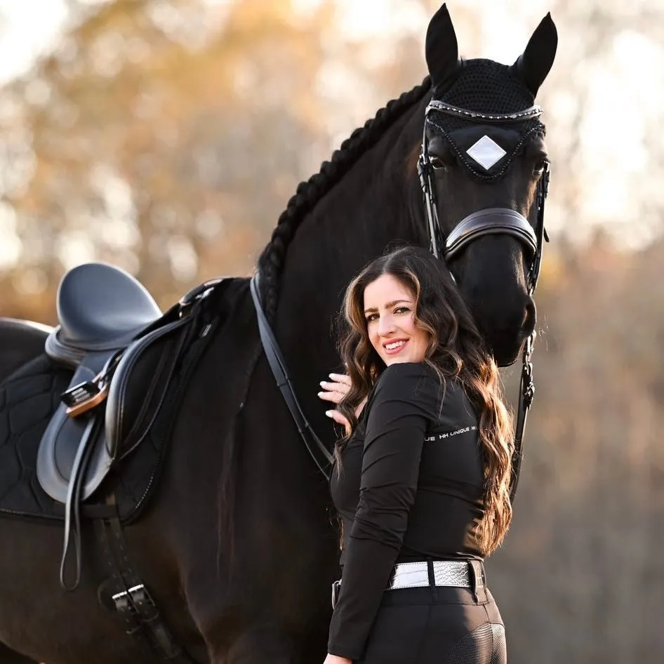 Horzehoods Black Tudor Ruffle Show Shirt