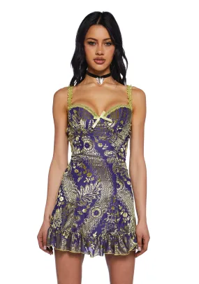 I’m Baby Mini Slip Dress - Purple