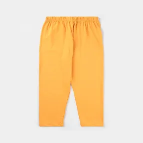 Infant Girls Lycra Jersey Basic Tights-Cadmium Yellow