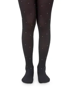 Jefferies Socks Black Diamond and Pearl Tights