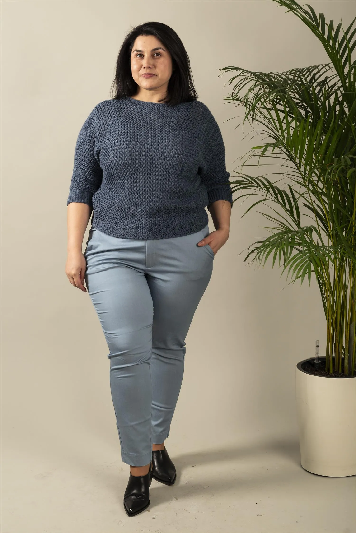 KAlea 7/8 Chino Pant - Faded Denim