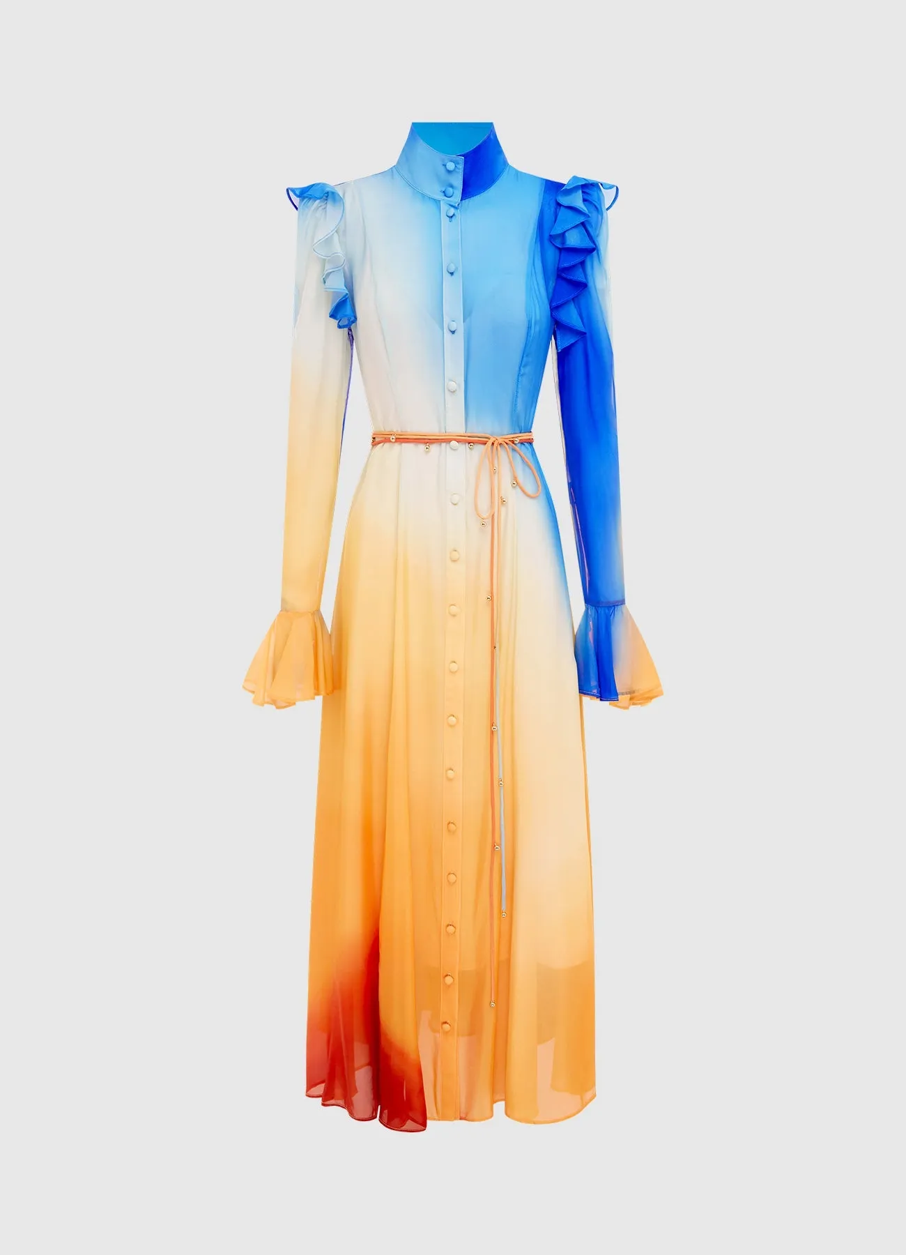 Katrina Butterfly Sleeve Midi Dress - Enigma