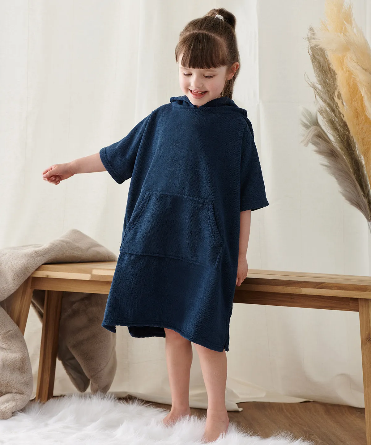 Kids poncho | Navy