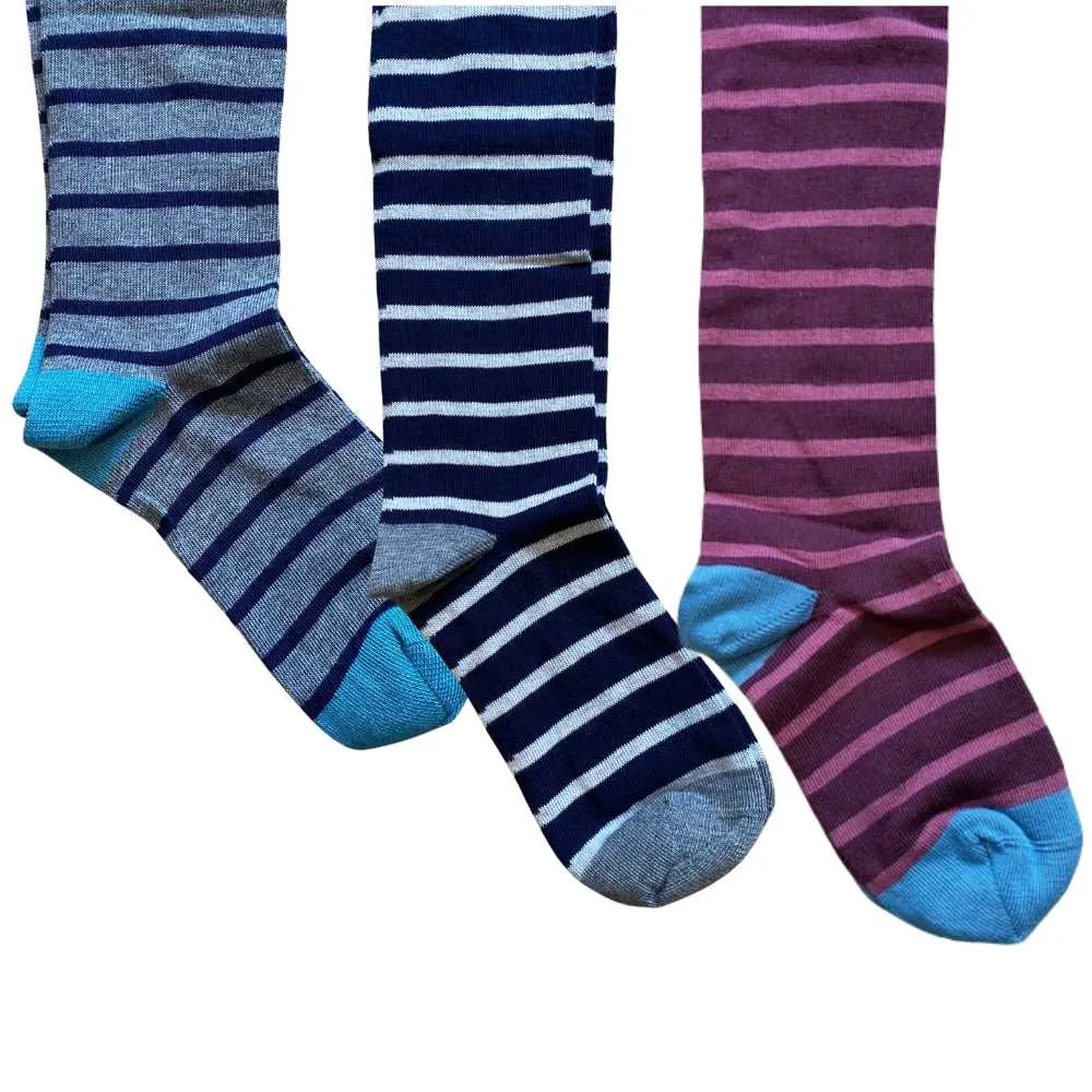 Kids Striped Tights - 98% Organic Cotton