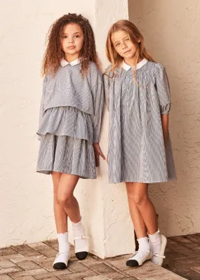 Kids Tiered Cotton Ruffle Skirt