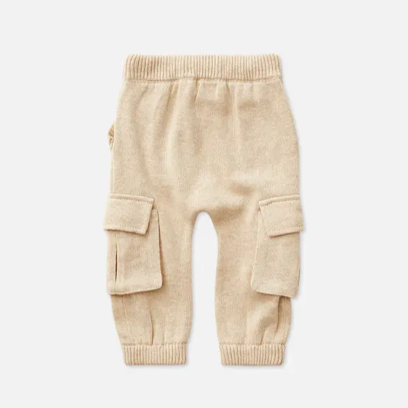 Knit Cargo Pant - Truffle
