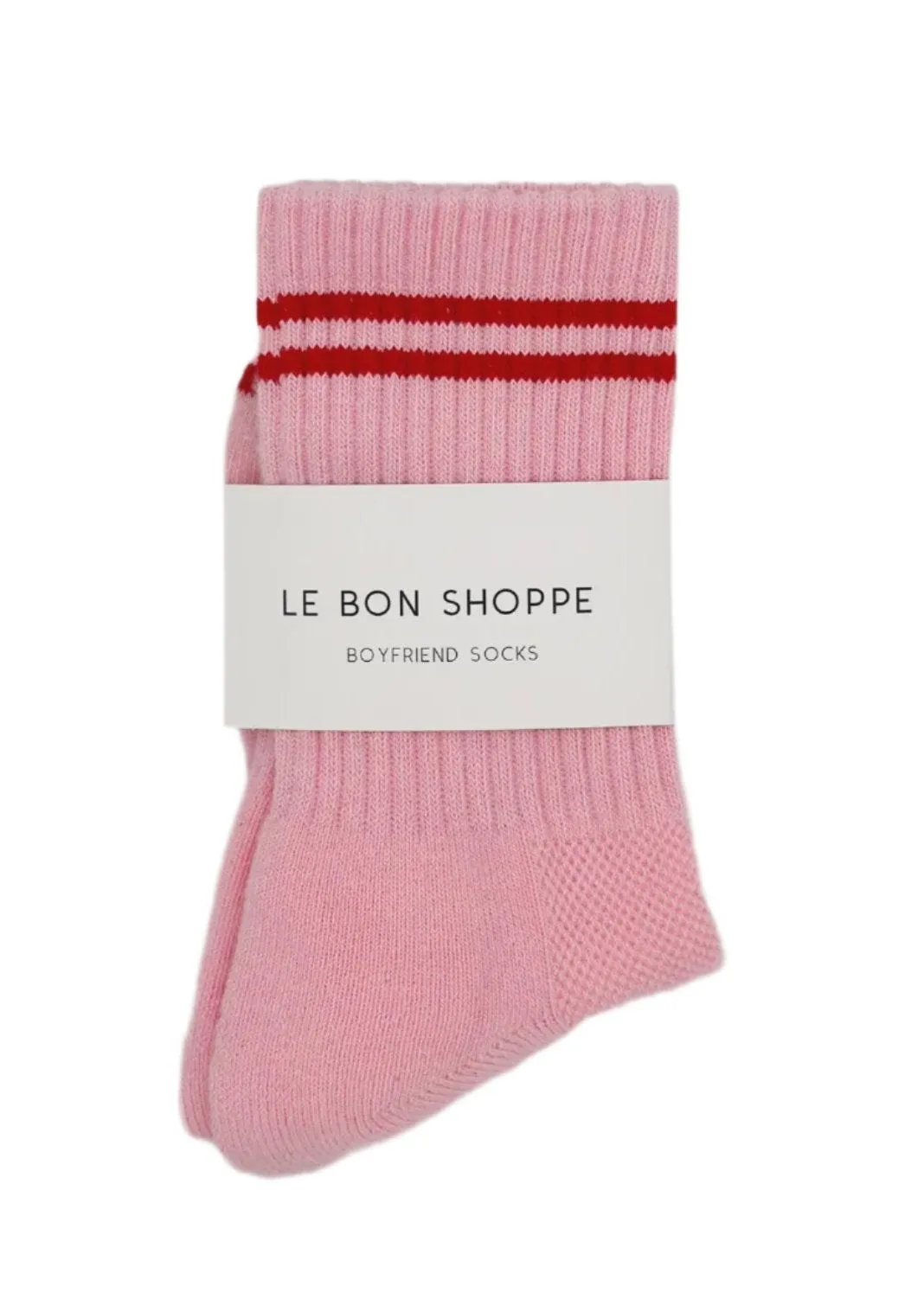 Le Bon Shoppe Boyfriend Socks - Armour Pink