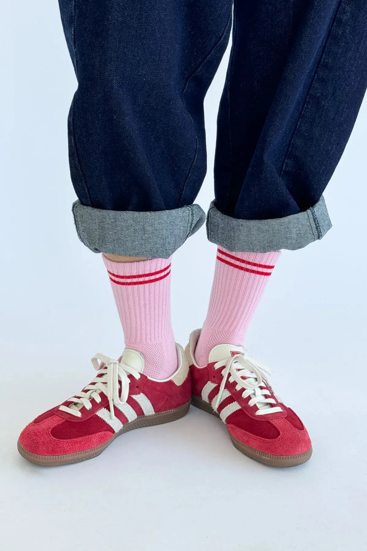 Le Bon Shoppe Boyfriend Socks - Armour Pink