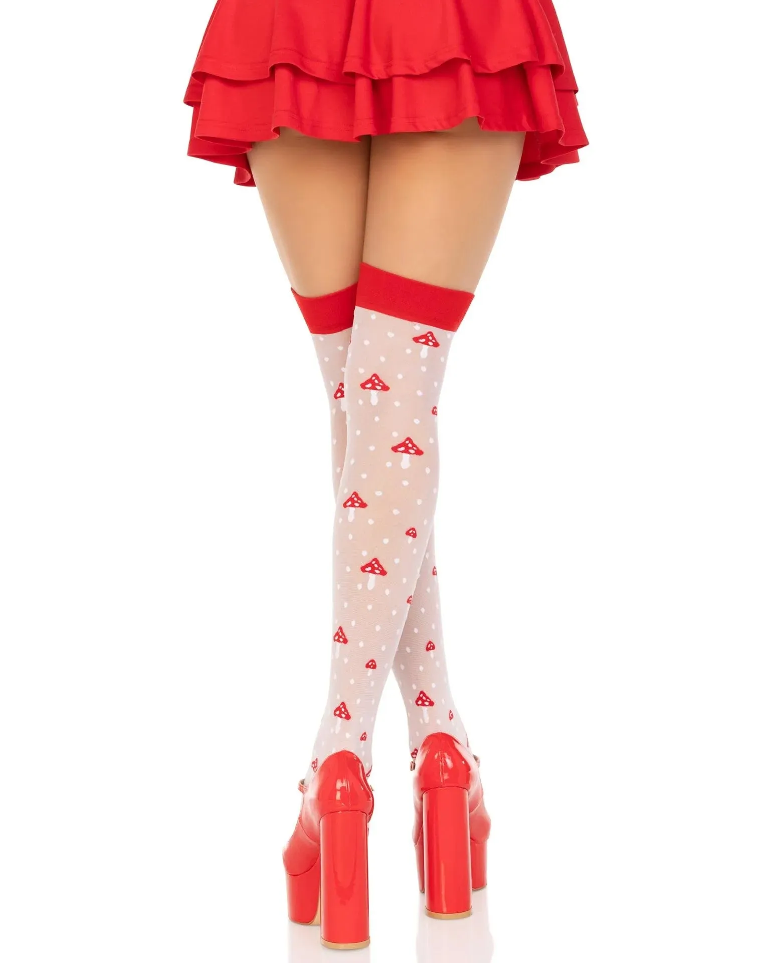 Magic Mushroom Thigh Highs