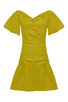 Manuelita Mini Cotton Dress Cactus Green