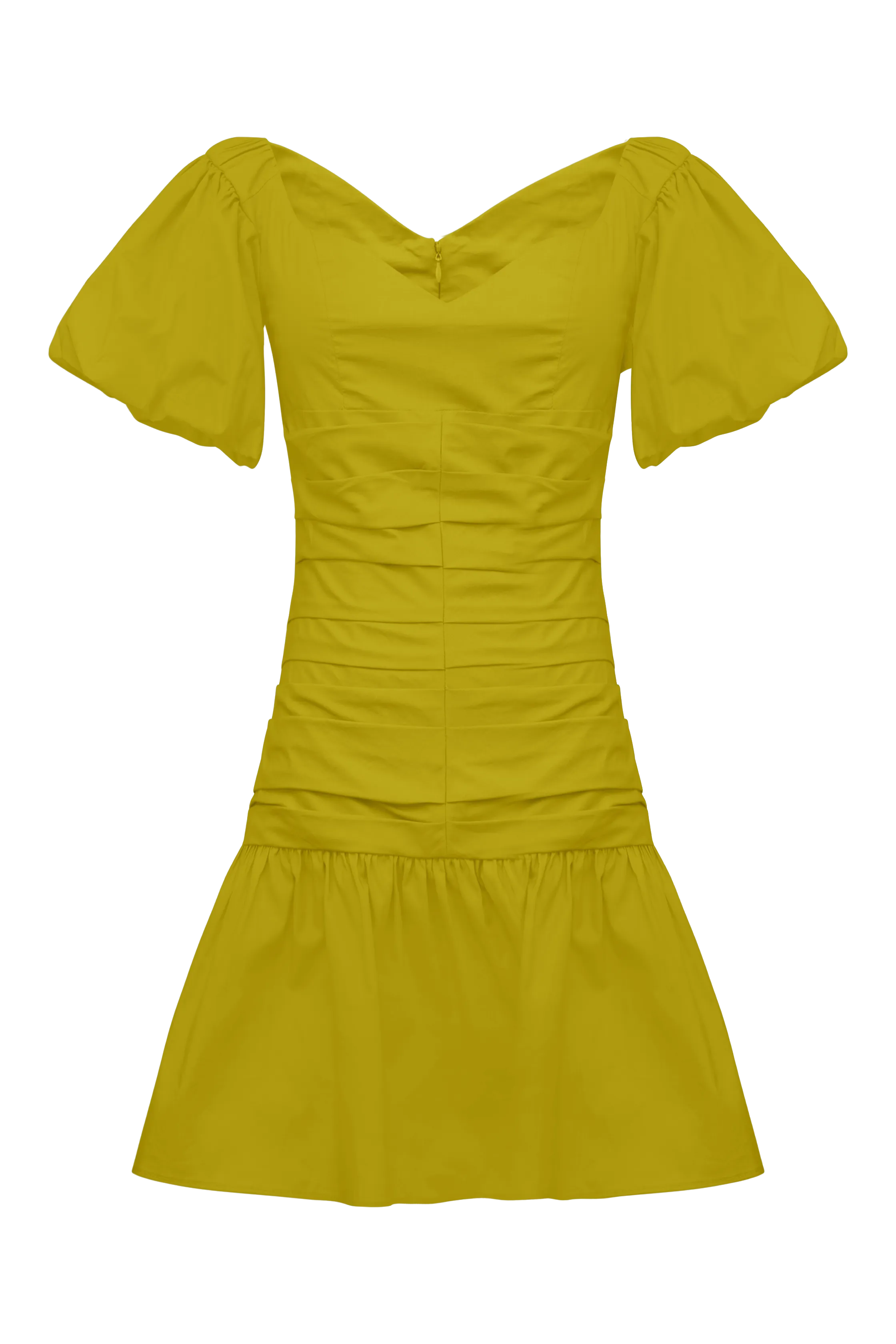 Manuelita Mini Cotton Dress Cactus Green