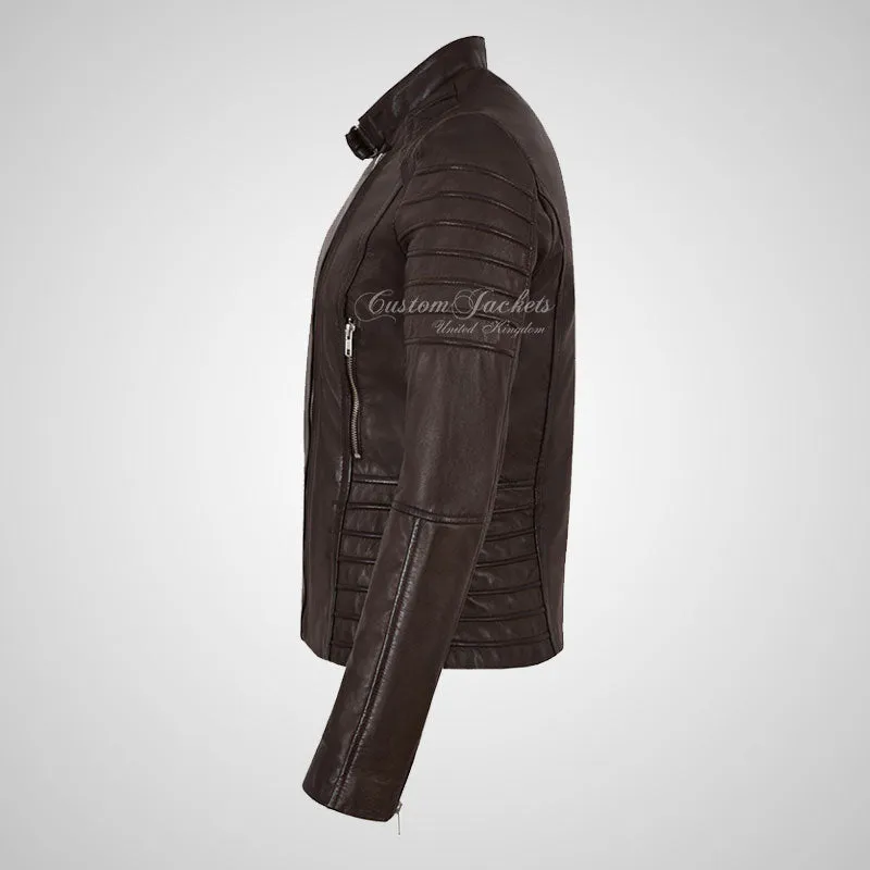 MARIYA Women Leather Biker Jacket Soft Lambskin Leather