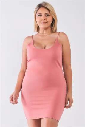 Mauve Sleeveless Bodycon Cami Mini Dress