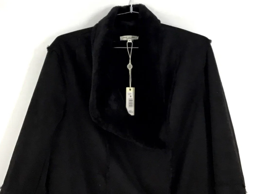 Max Studio Women's Black Overcoat - Size Medium