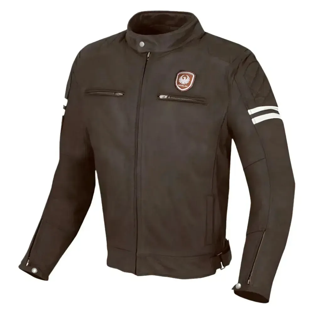 Merlin Hixon Heritage Motorcycle Leather Jacket – Classic & Durable