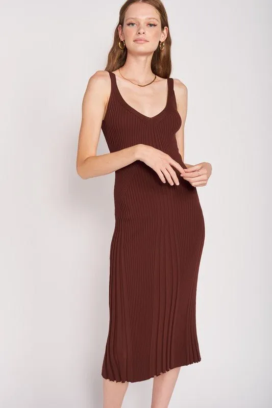 Midi Ribbed Dress