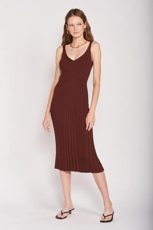 Midi Ribbed Dress