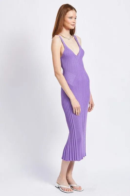 Midi Ribbed Dress