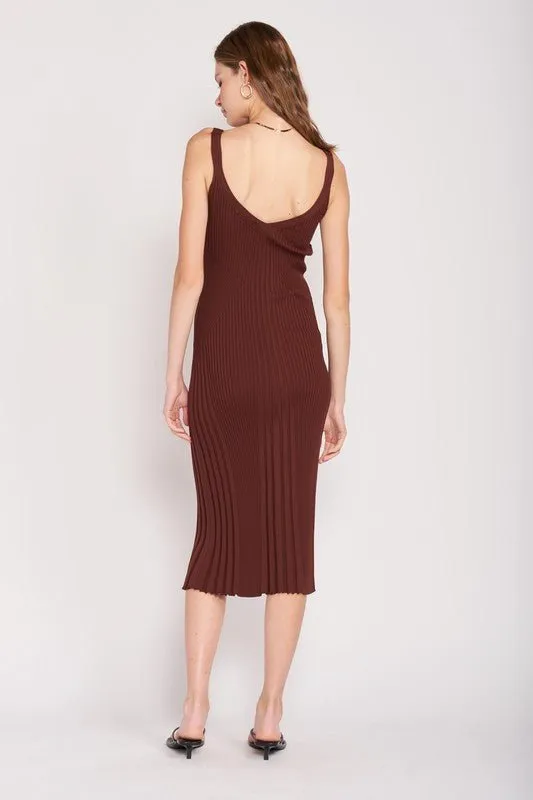 Midi Ribbed Dress