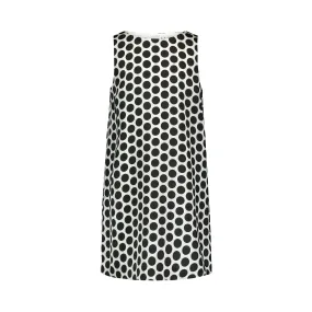 Milly Minis Big Girls Dot Print Black White Shift Dress