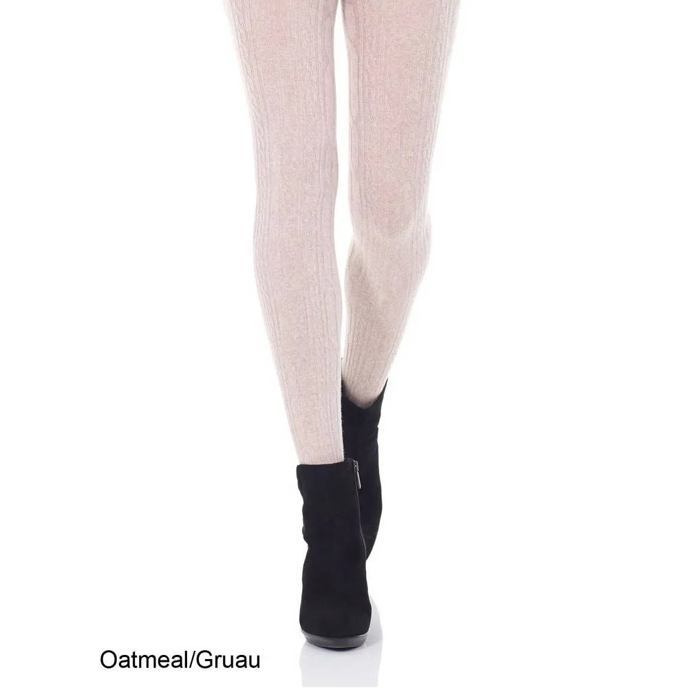 Mondor Merino Wool Tights- Cable Pattern