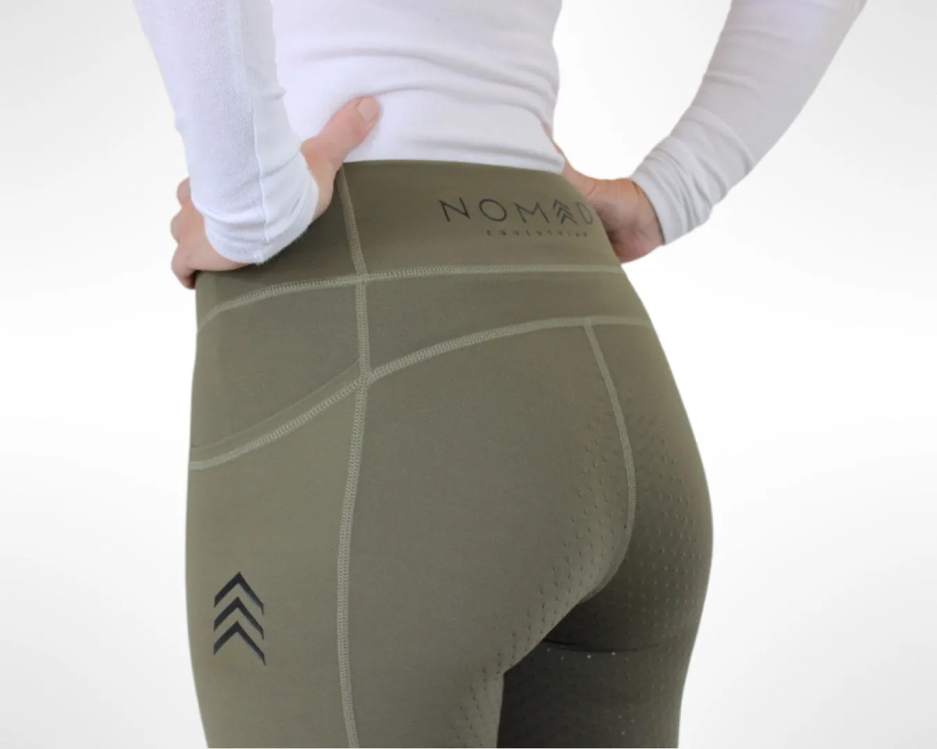 NOMAD ATHLETIC RIDING TIGHTS - KHAKI GREEN