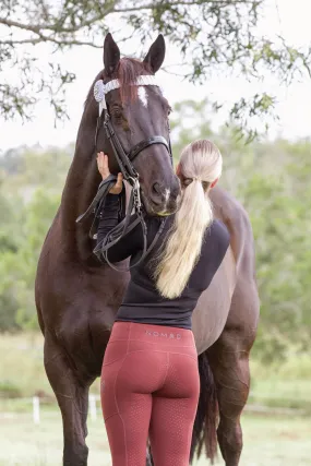 NOMAD ATHLETIC RIDING TIGHTS - MAROON