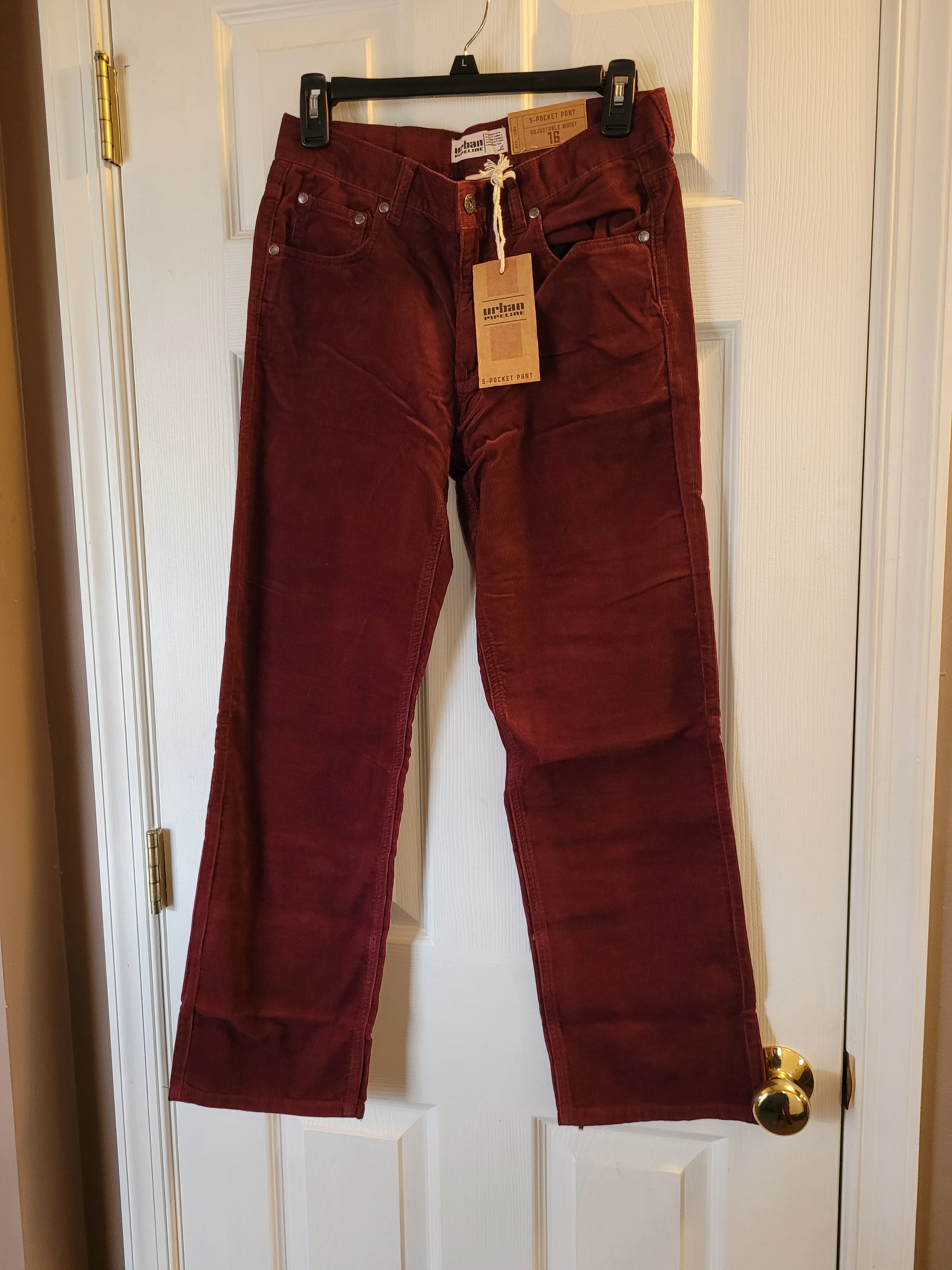 NWT adjustable waist Corduroy pants! - size Kids Clothing: 16