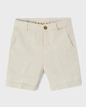 Oat Tailored Linen Shorts