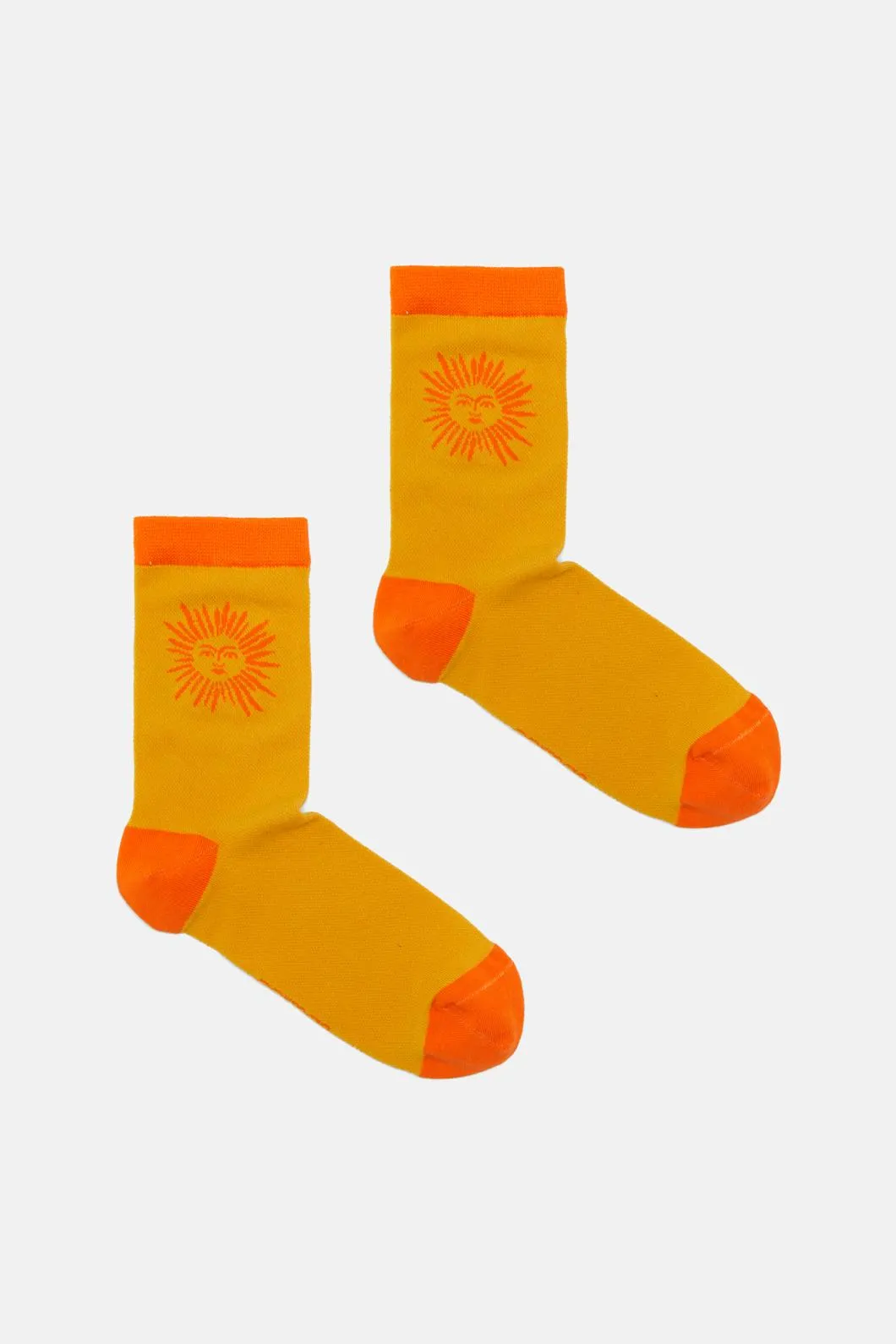 Orange Sun Mesh Sock