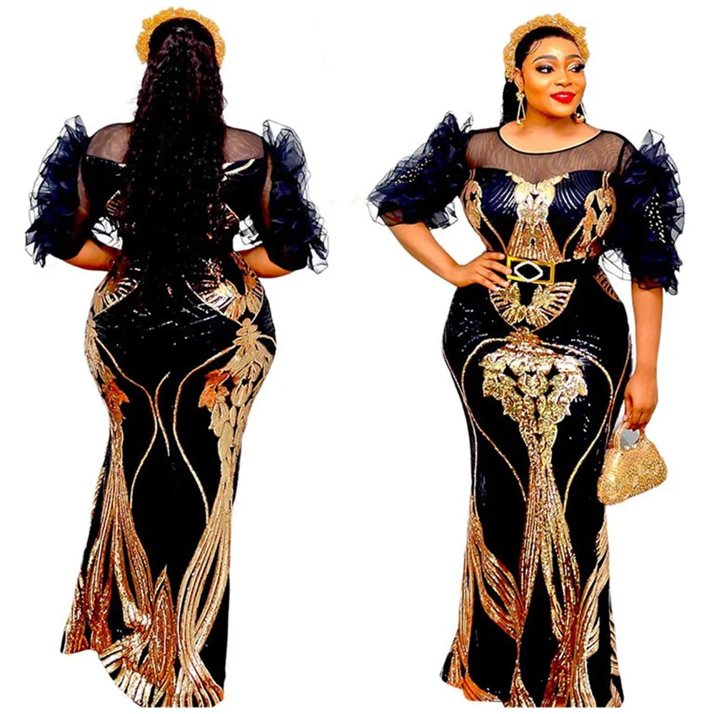 Party Evening Gown Dresses Women Luxury Sequin Bodycon Mermaid Clothing