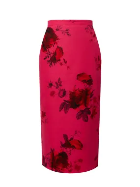 Pencil Skirt (Cerise)