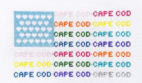 Penny Linn Harper Noel Designs Cape Cod Heart Flag - Pastels