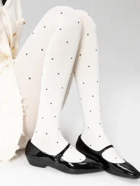 Polka dot autumn tights