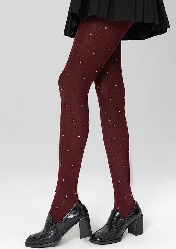 Polka dot autumn tights
