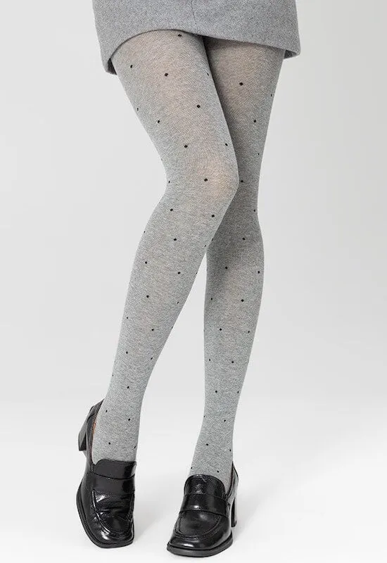 Polka dot autumn tights