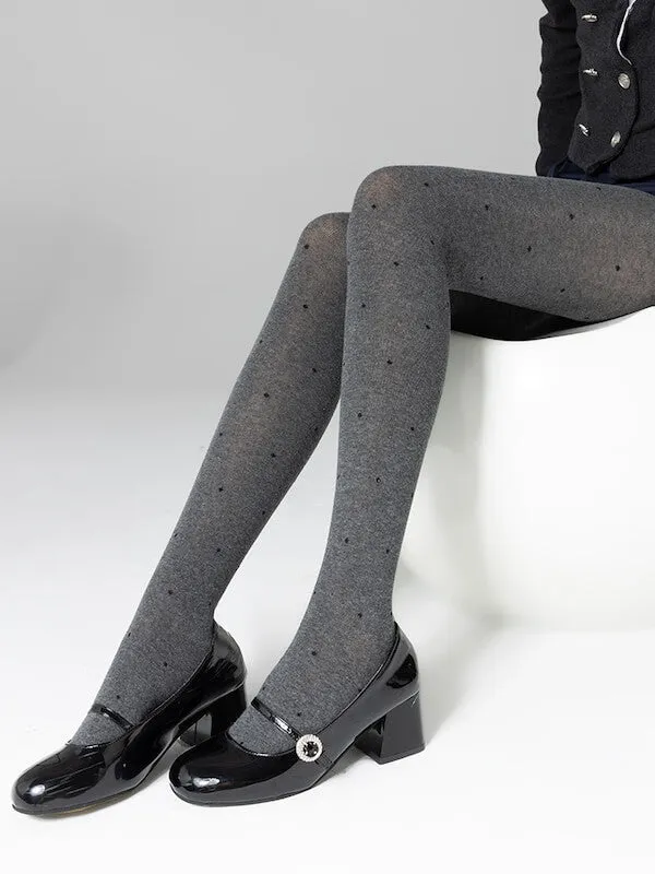 Polka dot autumn tights