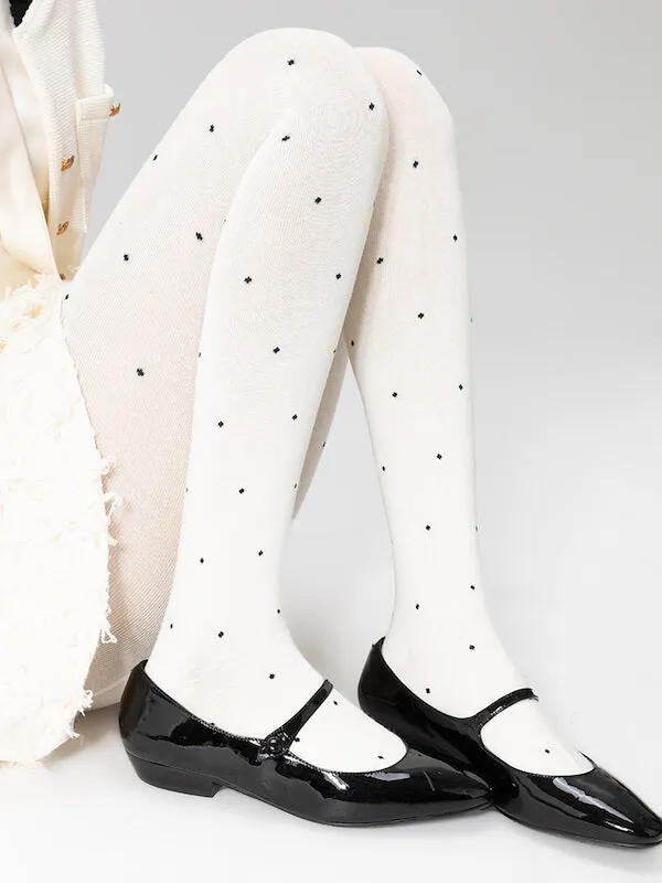 Polka dot autumn tights