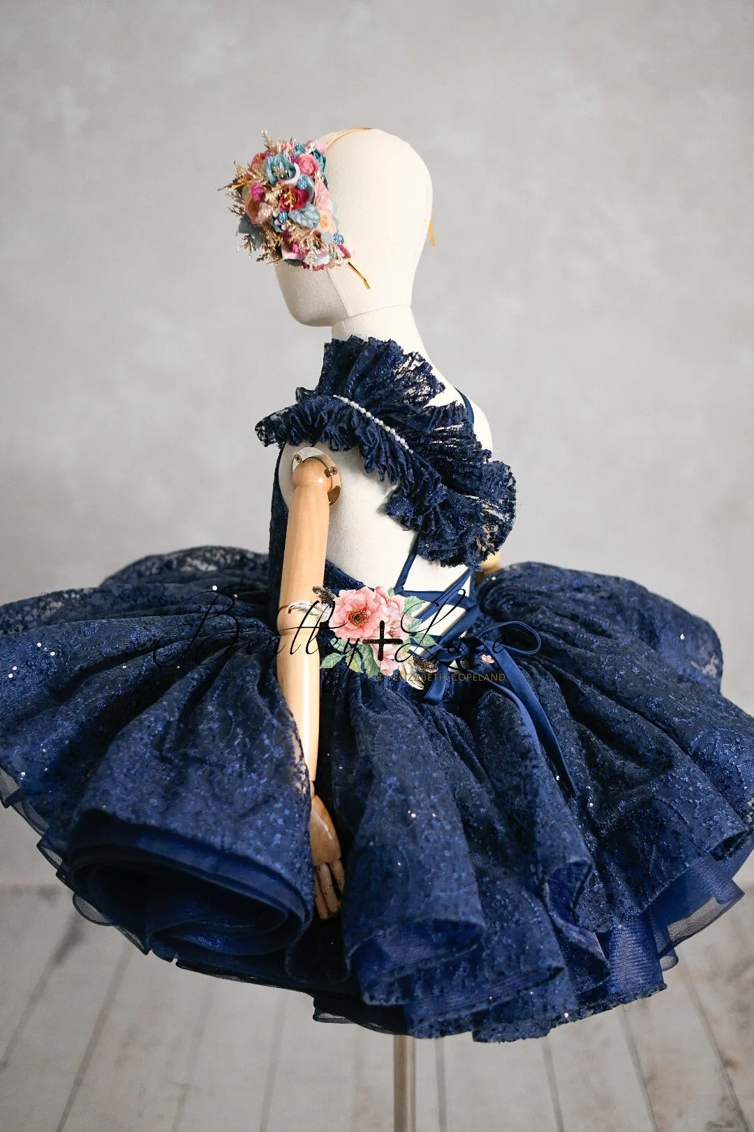 "SAPPHIRE" -  Petal Short Length Dress (6 Year - Petite 7 Year)