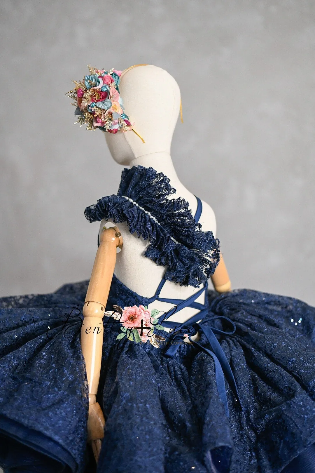 "SAPPHIRE" -  Petal Short Length Dress (6 Year - Petite 7 Year)