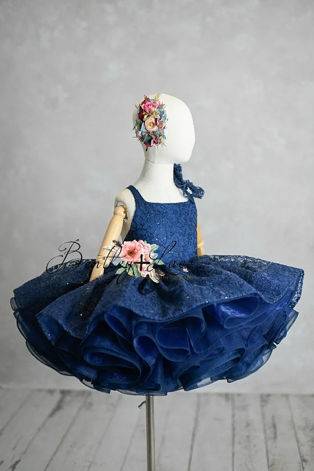 "SAPPHIRE" -  Petal Short Length Dress (6 Year - Petite 7 Year)