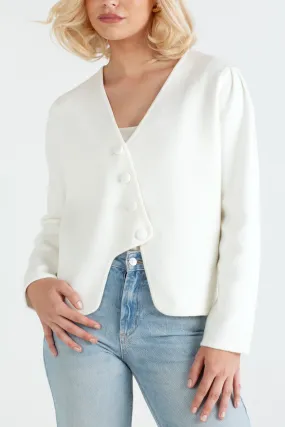 "The Clara" - Wave Cardigan (Cream)