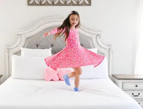 Rainbow Love Long Sleeve Twirl Dress