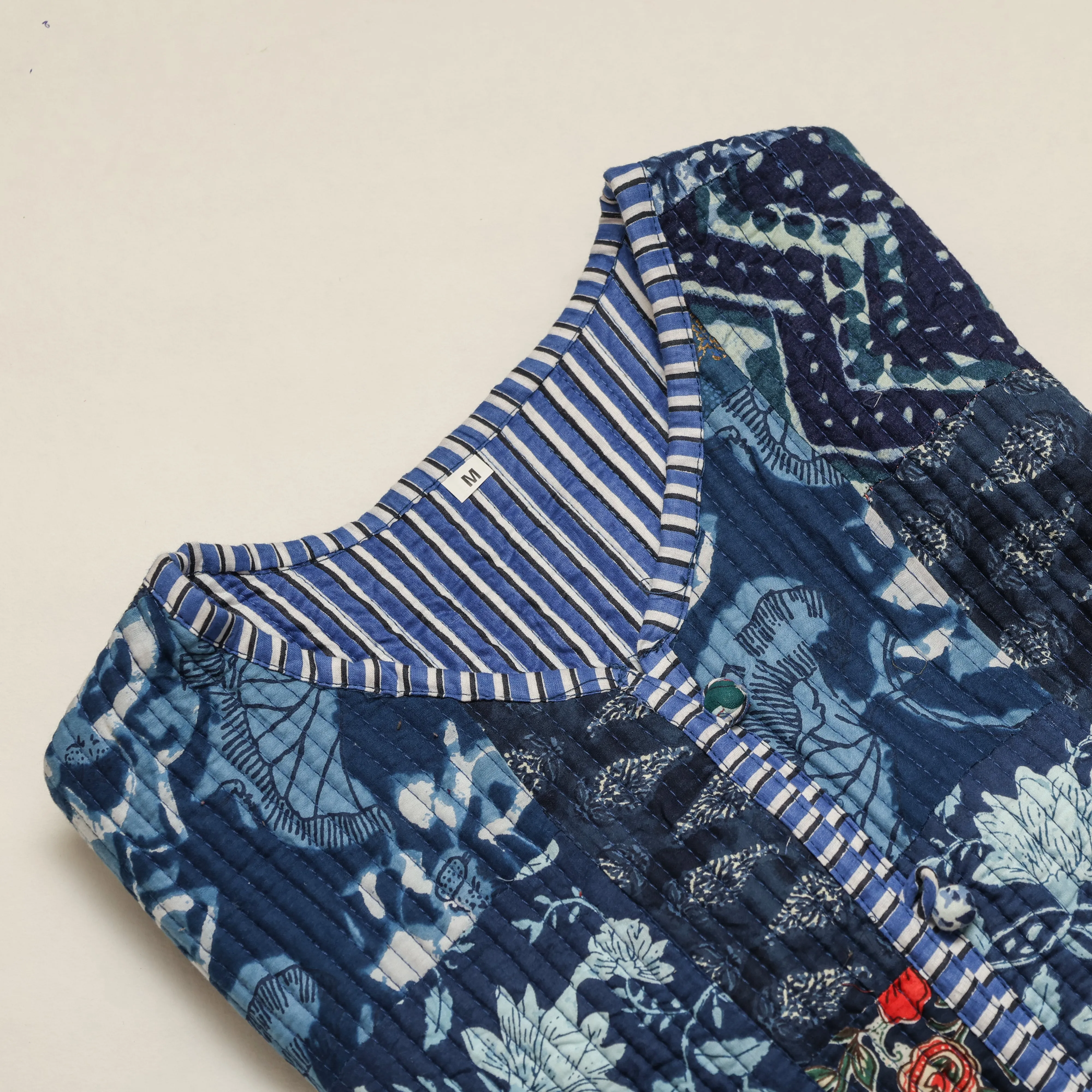 Reversible Quilted Jacket - Blue