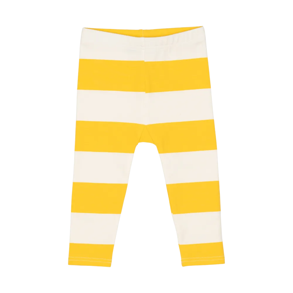 ROCK YOUR BABY - STRIPE BABY TIGHTS YELLOW
