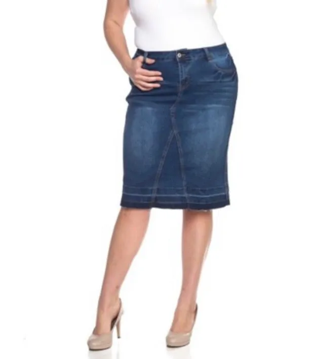 Sammie Denim Skirt- Dark vintage