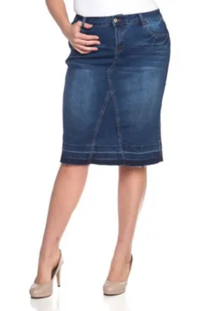 Sammie Denim Skirt- Dark vintage