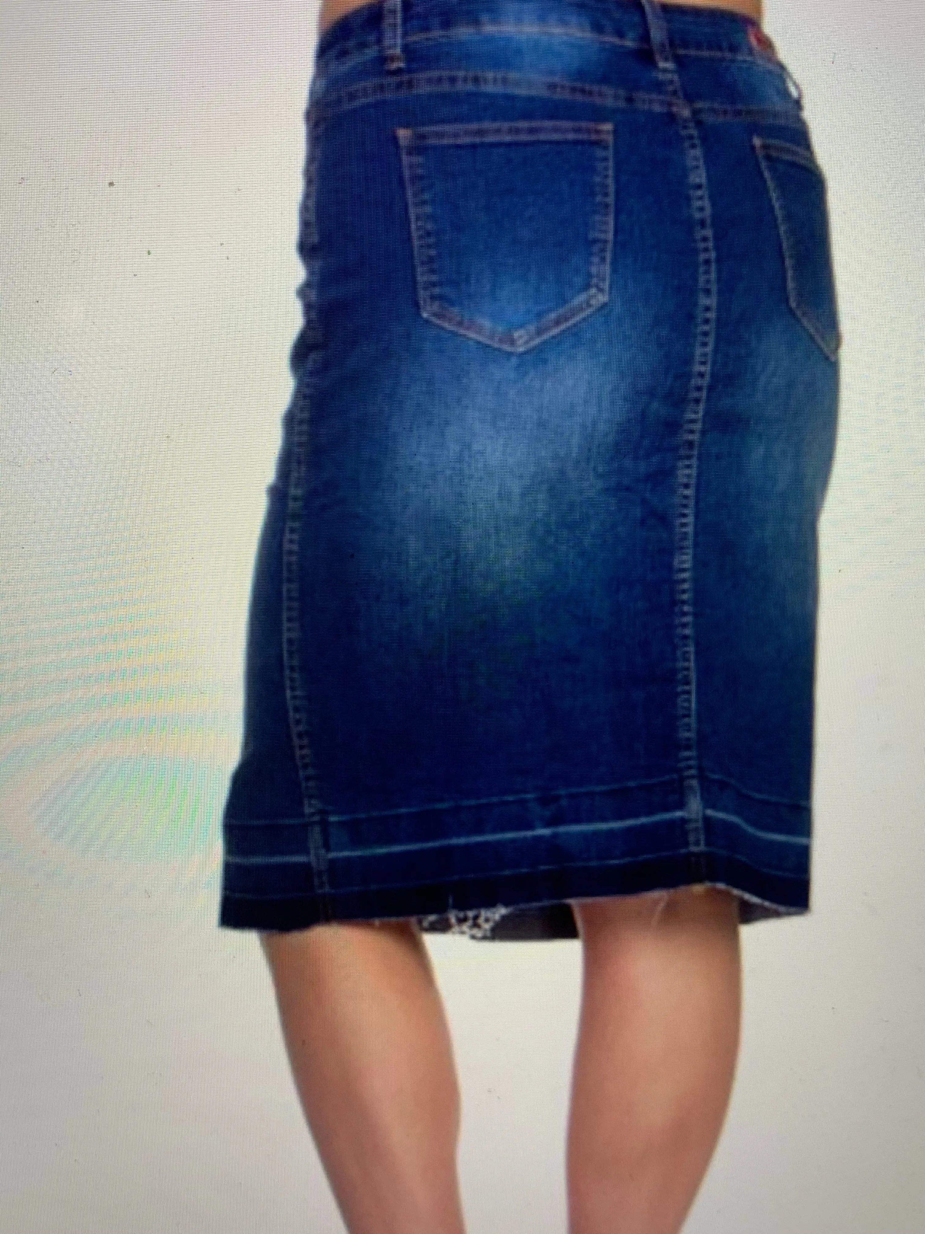 Sammie Denim Skirt- Dark vintage