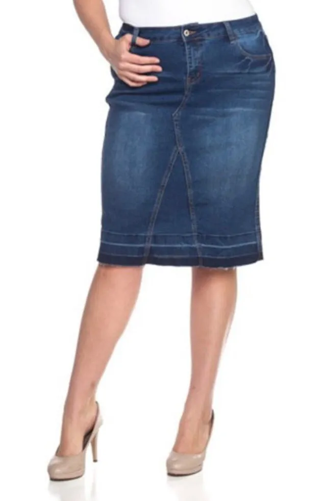 Sammie Denim Skirt- Dark vintage